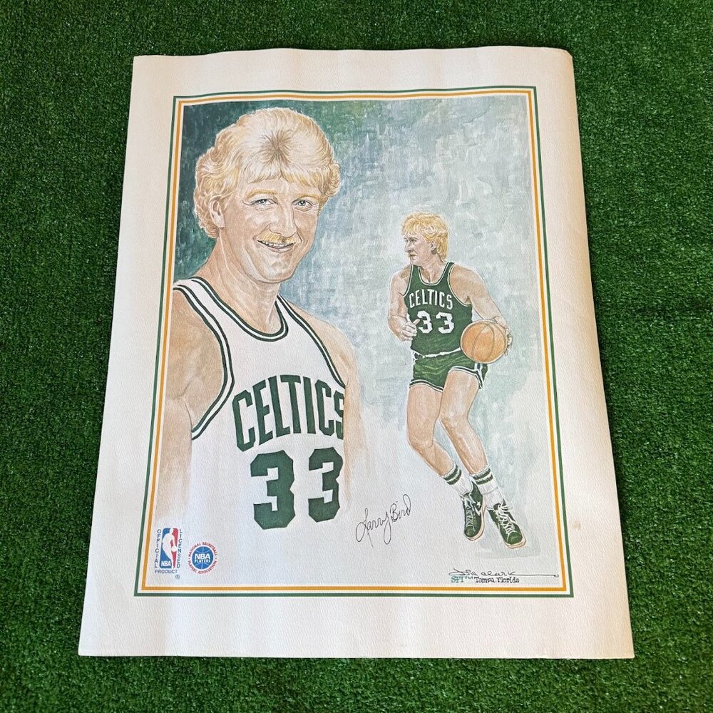 Vintage NBA Chicago Bulls Michael Jordan Official Poster Print Art by Bill Clark